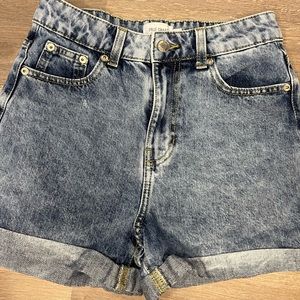 True Craft Washed Denim Shorts